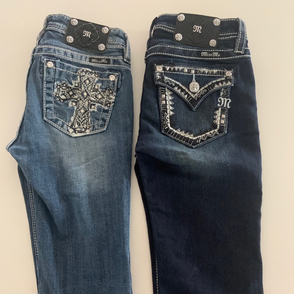 Brand New Two pairs of Girls’ Miss Me Capri Jeans